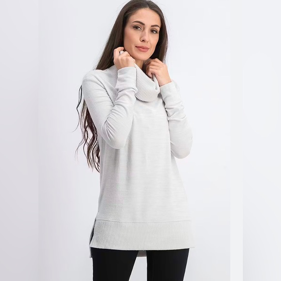 Gap Softspun Pullover Gray Turtleneck, Size Medium - Picture 1 of 8